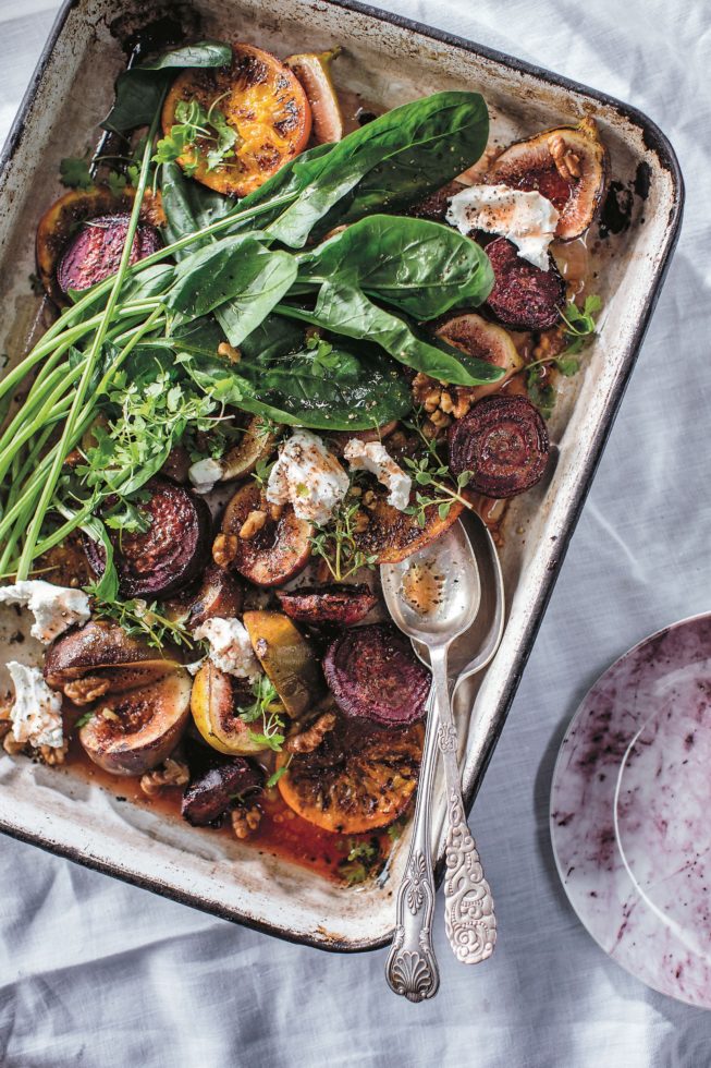 Roasted fig, walnut and goat’s cheese salad - Naturopath Newcastle NSW